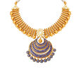 Resplendent Gold Crescent Necklace Set for the Contemporary Bride,,hi-res image number null