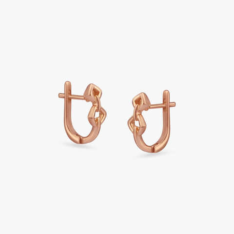 Link Loop Gold Hoop Earrings