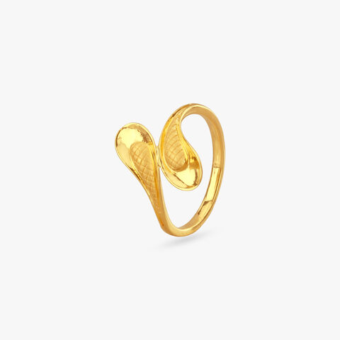 Twin Swirl Gold Ring