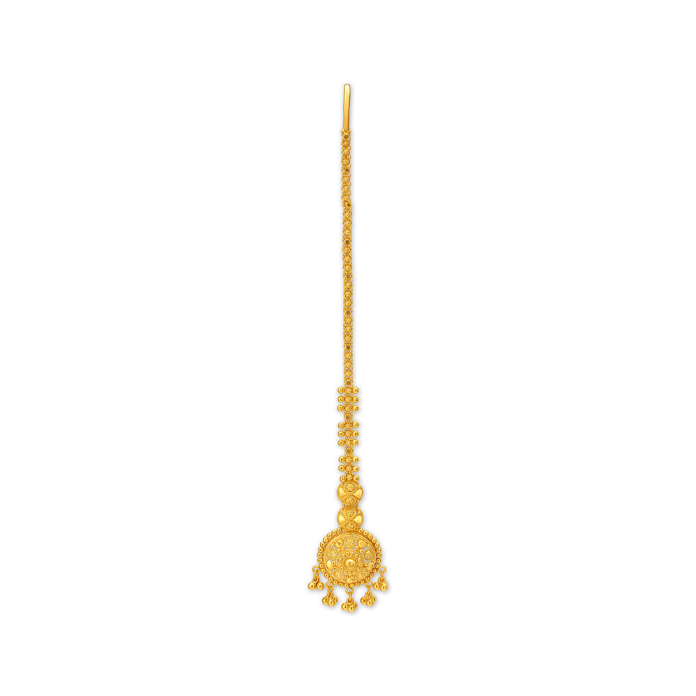 New gold maang tikka clearance designs