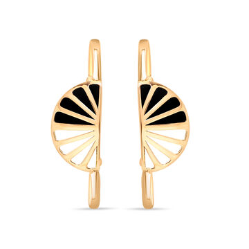 14 KT Yellow Gold Sophisticated Stud Earrings