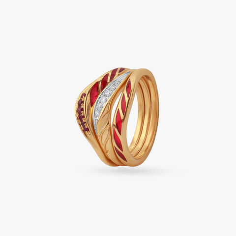 Stepping Stackable Diamond Ring