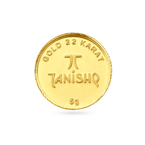 5 gram 22 Karat Allah Gold Coin