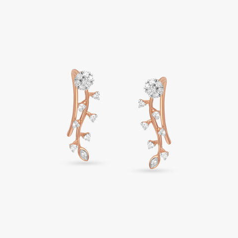 Blossom Trail Diamond Stud Earrings