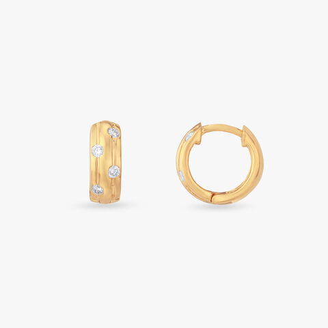 Elite Statement Diamond Hoop Earrings For Men