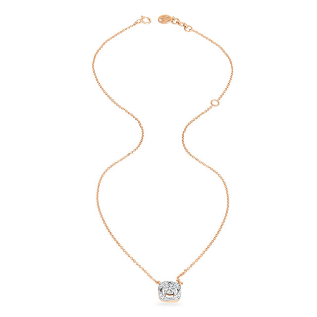 14KT Rose Gold Galactic Dreams diamond Pendant with chain,,hi-res image number null