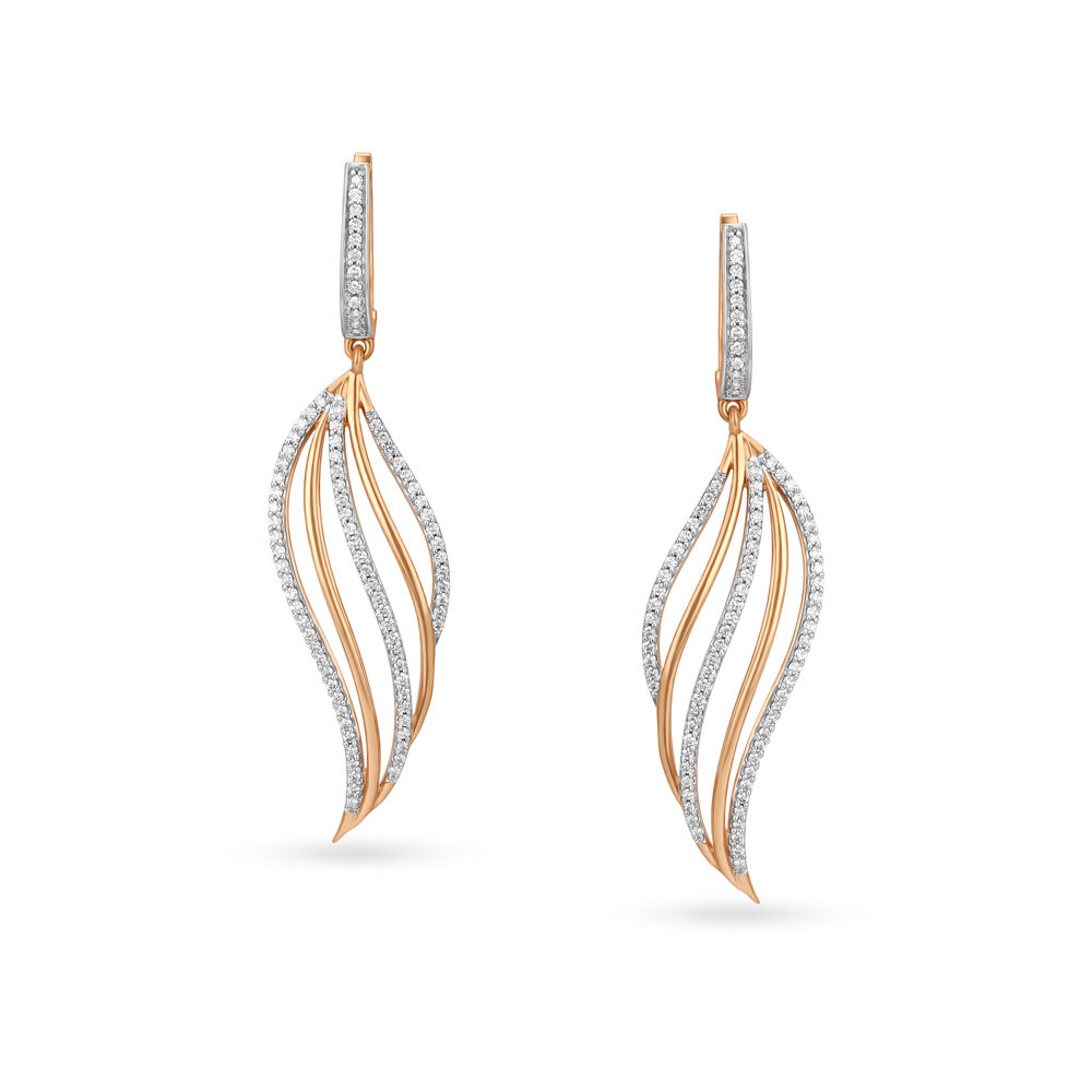 Diamond hoop sales earrings tanishq