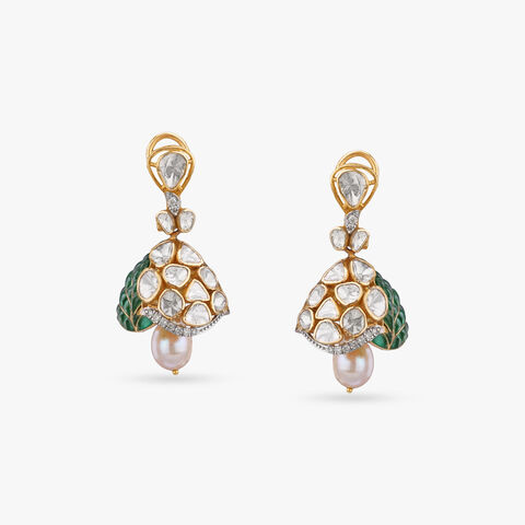 Majestic Bloom Diamond Jhumka Earrings