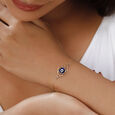 14 KT Yellow Gold Geometric Evil Eye Bracelet,,hi-res image number null
