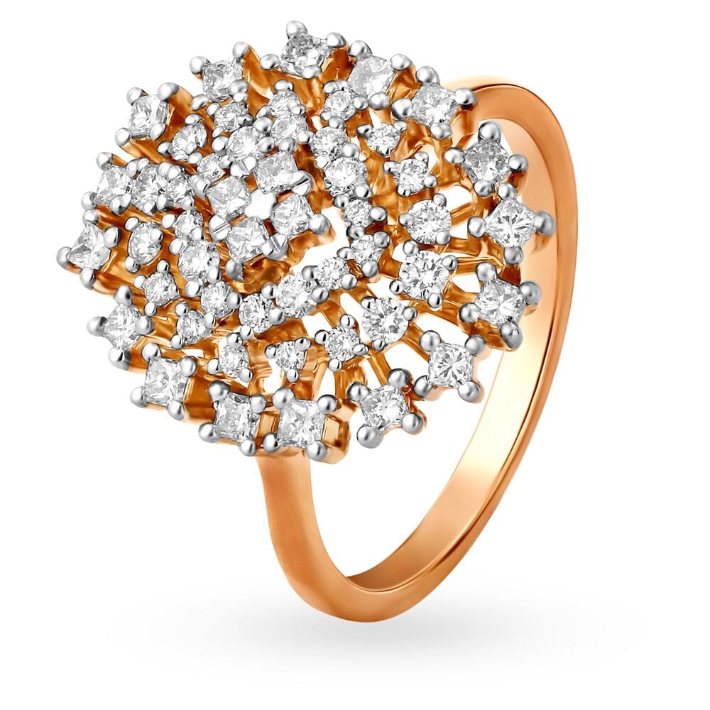 Rose gold ring sale tanishq