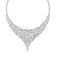 Ethereal White Gold and Diamond Necklace Set,,hi-res image number null