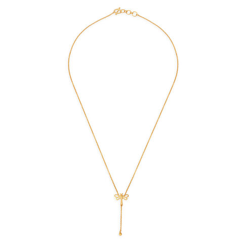 Cute Fly Shaped Gold Pendant with Chain For Kids