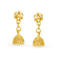 Enchanting 22 Karat Yellow Gold Jhumka Earrings,,hi-res image number null