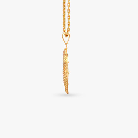 Divine Circle Gold Pendant