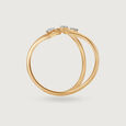 Meteor Trail 14KT Diamond Finger Ring,,hi-res image number null