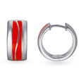 Silver Ear Claps With Enamel Coating,,hi-res image number null
