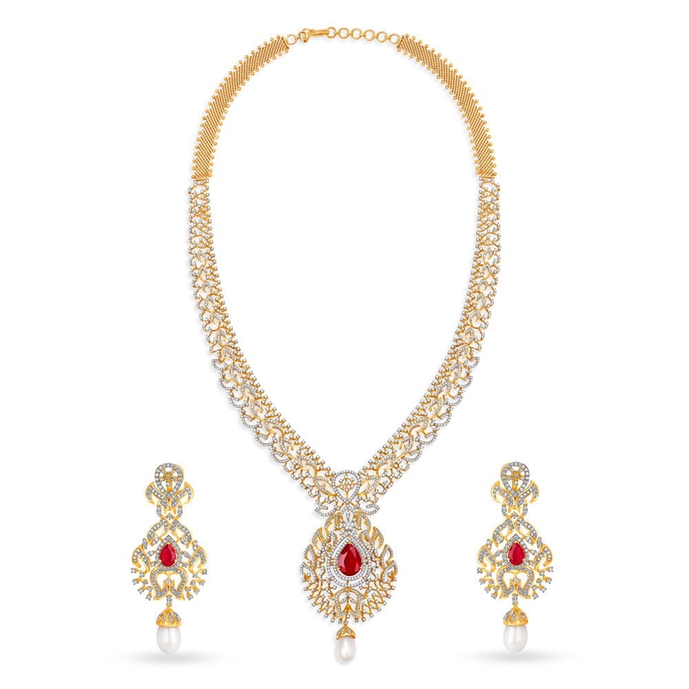 Royal Diamond Necklace Set