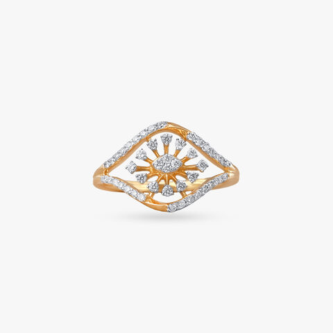 Radiant Sunray Diamond Ring