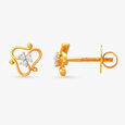 Radiant Floral Diamond Stud Earrings,,hi-res image number null