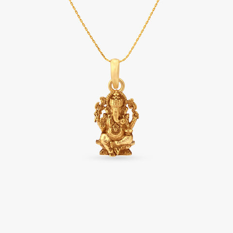 Eternal Vinayaka Gold Pendant