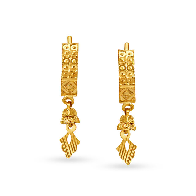 Alluring Gold Hoop Bali Earrings,,hi-res image number null