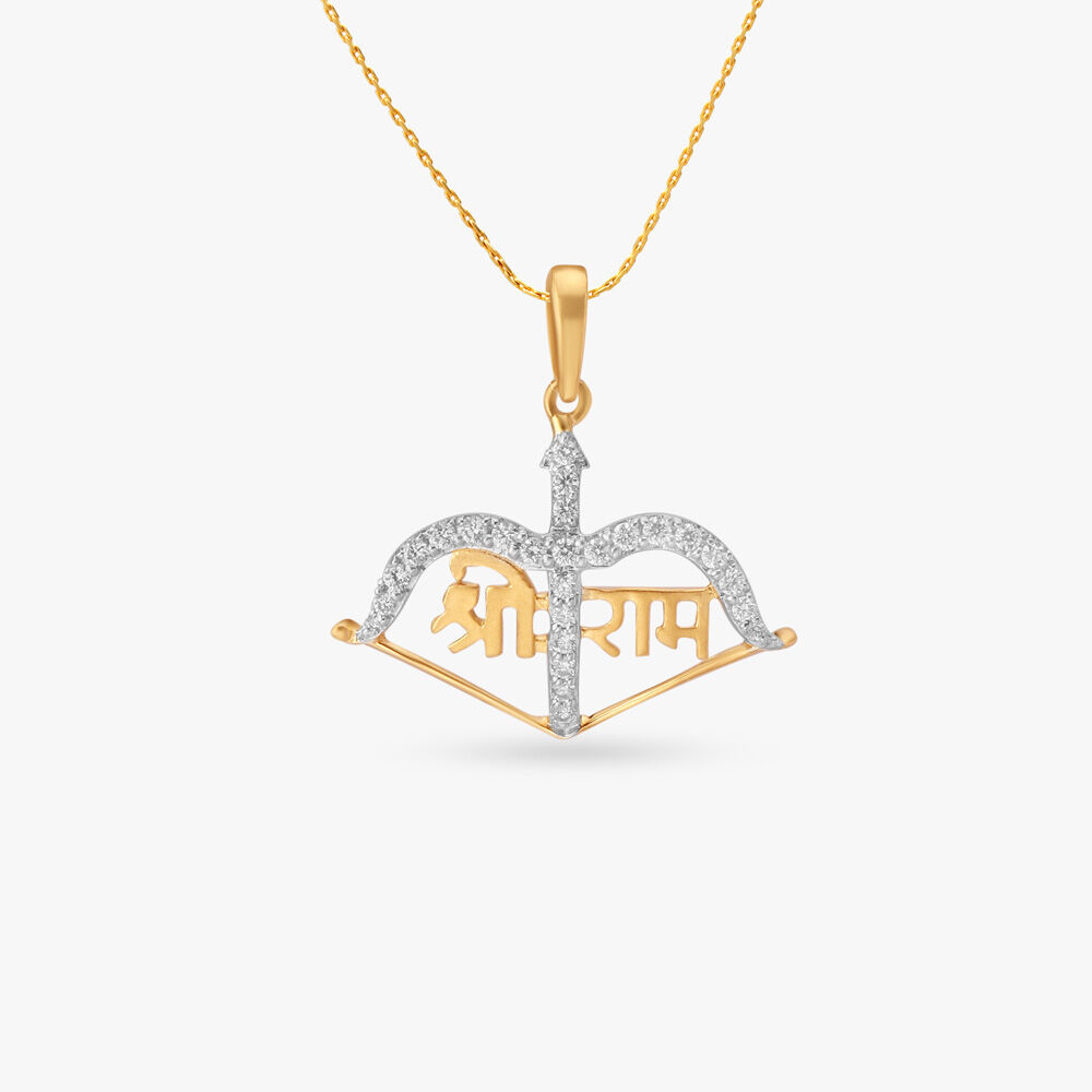 Tanishq gold name pendant clearance