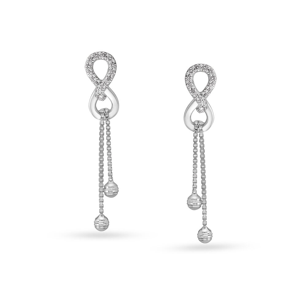 Platinum sale earrings tanishq