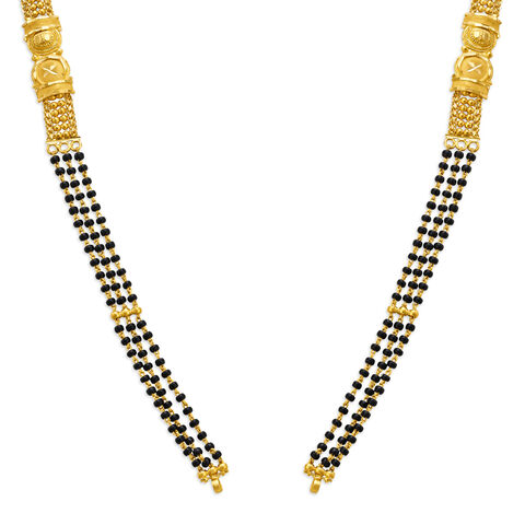 Luxuriant Sleek Gold Mangalsutra