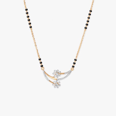 Blooming Arc Diamond Mangalsutra