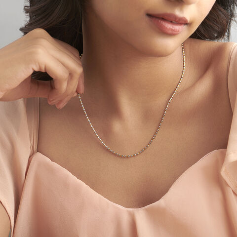 Graceful Geometric Gold Chain