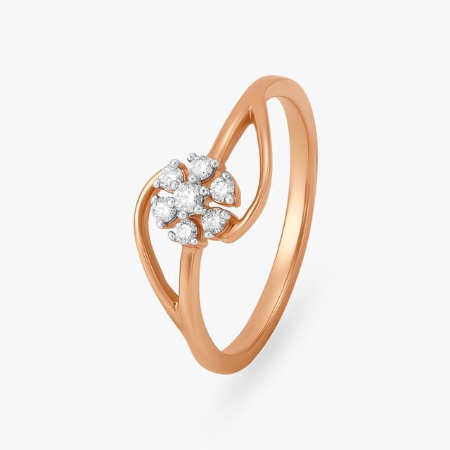 Soft Flower Diamond Ring,,hi-res image number null