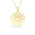 Graceful Sahasrara Chakra Gold Pendant,,hi-res image number null