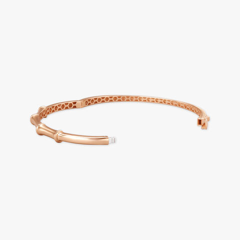 Contemporary Charm Rose Gold Bangle
