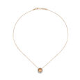 14KT White And Rose Gold Diamond Pendant with Chain,,hi-res image number null