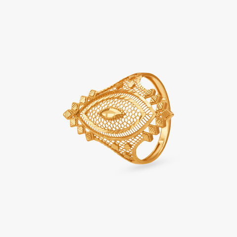 Prism Filigree Gold Ring