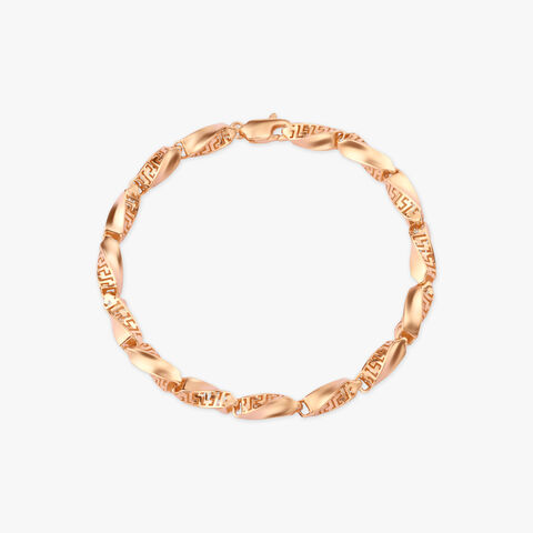 Linear Weave Gold Bracelet for Men