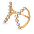 Mia All-Rounders By Tanishq 14KT Yellow Gold Diamond Finger Ring,,hi-res image number null