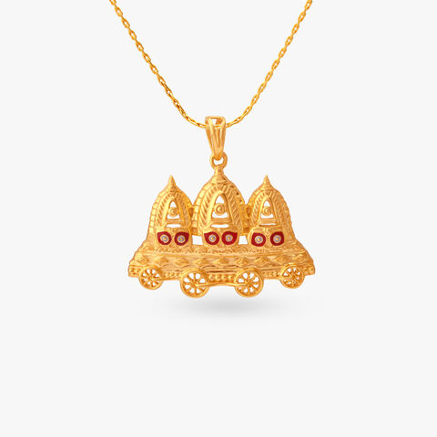 Divine Trio Gold Pendant