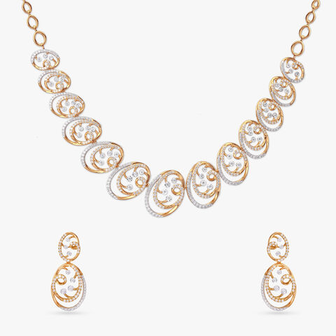 Shining Glory Diamond Necklace Set