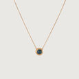 Midnight Firefly Gold & Topaz Pendant with Chain 2
