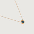 Midnight Firefly Gold & Topaz Pendant with Chain 3
