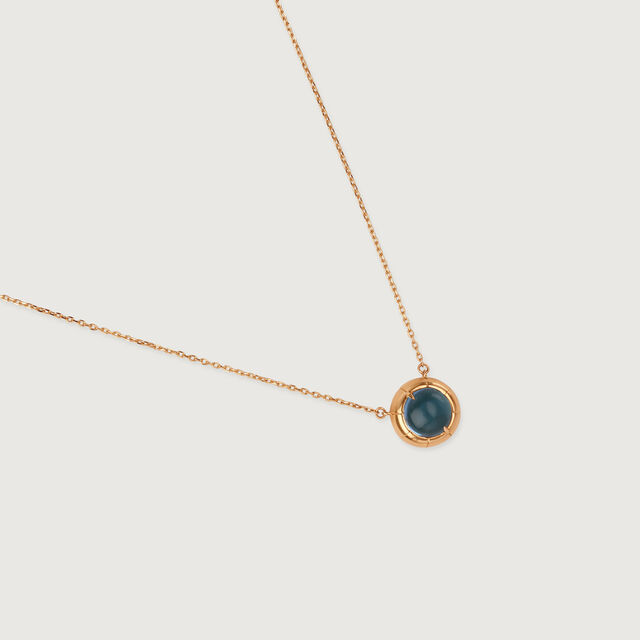 Midnight Firefly Gold & Topaz Pendant with Chain 3
