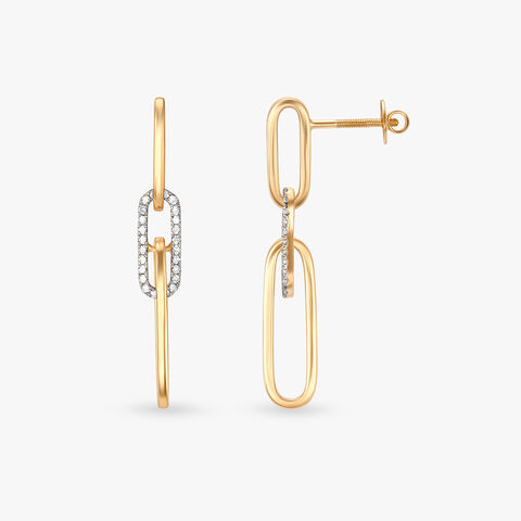 Symphony Of Elegance Diamond Drop Earrings