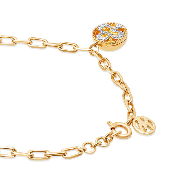 14 KT Yellow Gold Quirky Game Night Bracelet,,hi-res image number null