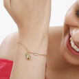 14 Karat Yellow Gold Enchanting Elephant Diamond Bracelet,,hi-res image number null