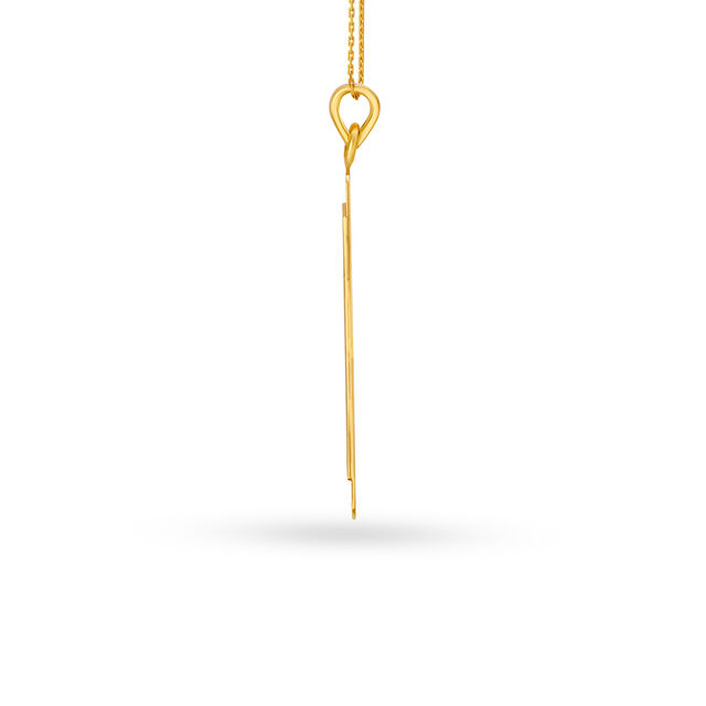 Appealing Carved Gold Pendant For Men,,hi-res image number null