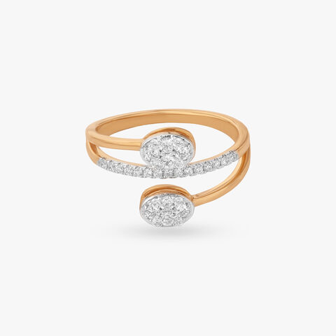 Twin Orbit Diamond Ring alternate view 1