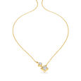 14KT Yellow Gold Shining Days Diamond Pendant With Chain,,hi-res image number null