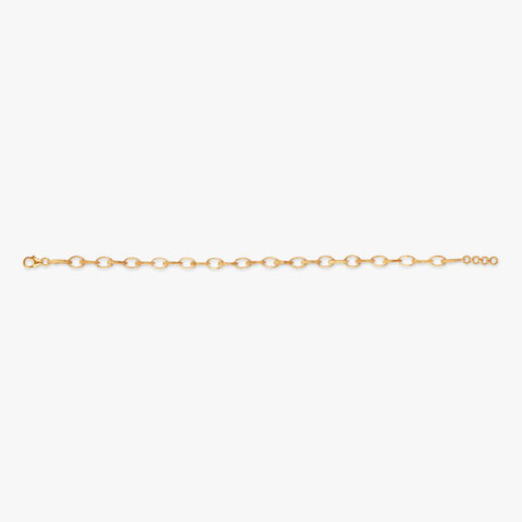 Textured Loop Gold Bracelet