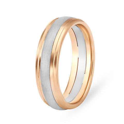 Timeless Platinum and Rose Gold Ring for Men